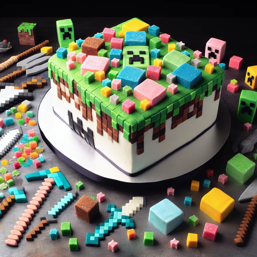Stwórz unikatowy tort Minecraft z wyjątkowymi opłatkami i akcesoriami